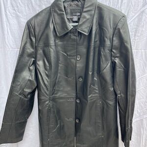 Women"s Black Leather Jacket